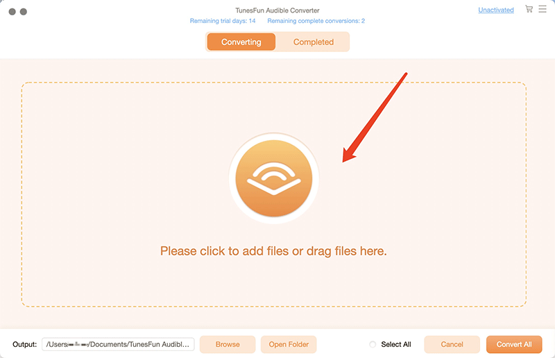 Add Audible Audiobooks Files To Converter