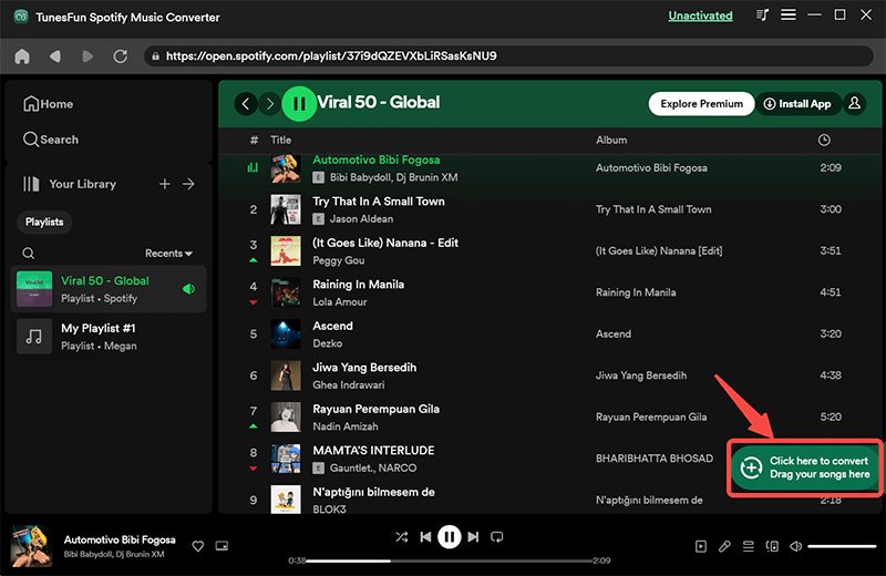 Lauch The Software And Add Spotify Music To Rip