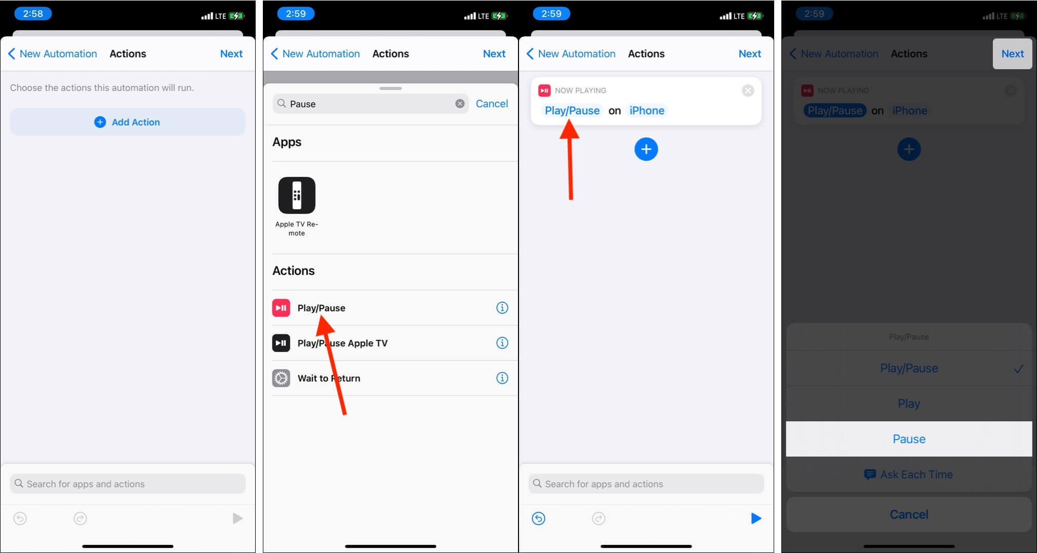 Shortcuts Add Action On iPhone