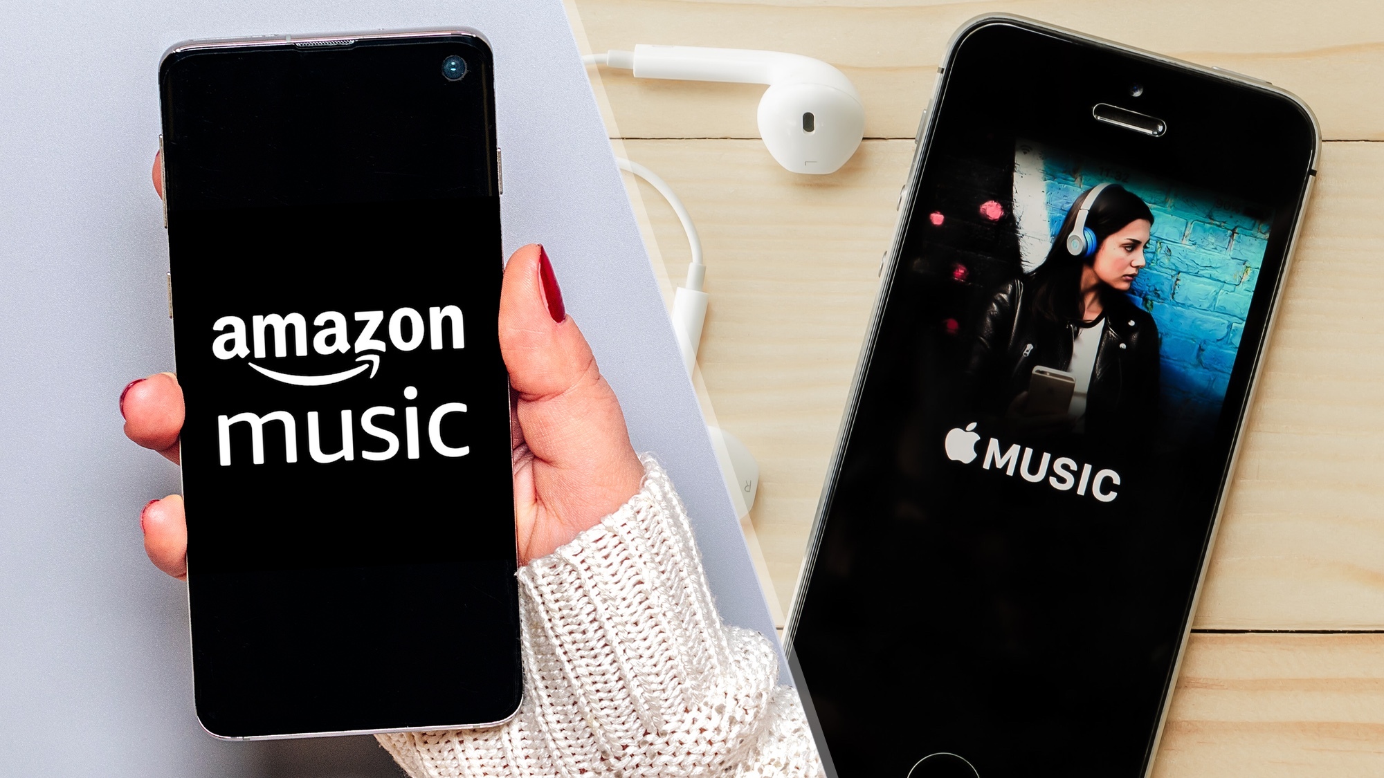 Apple Music and Amazon Music