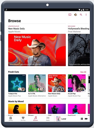 Play Apple Music on Android Tablet