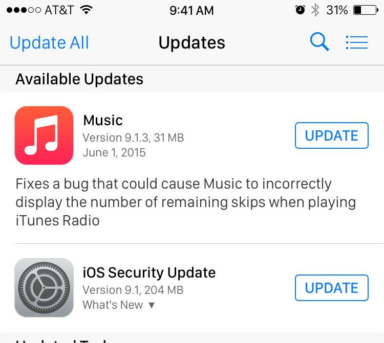 Get Apple Music App Updated