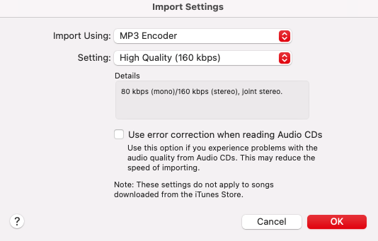 Import Settings