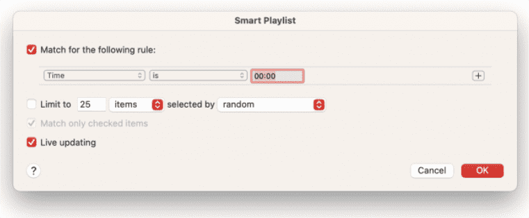 Make A Smart Playlist