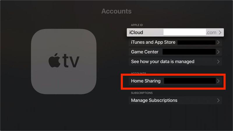 Setting Up Home Sharing On Apple TV