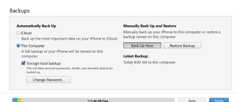 iTunes Backup