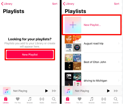 Creating an Apple Music Playlist # alt