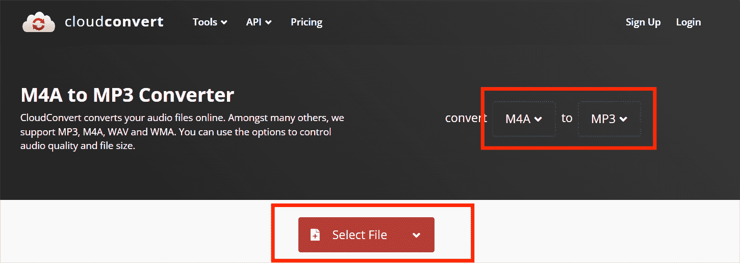 Cloudconvert M4A To MP3 Converter