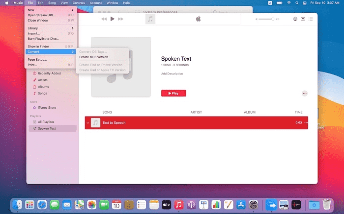 Convert Music To MP3 Macos15