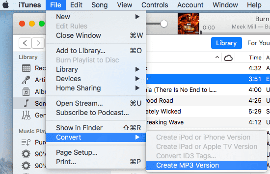 Create MP3 Version