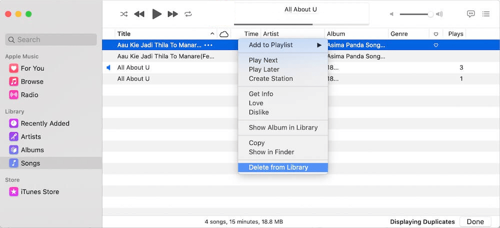 Delete Apple Songs From Mac