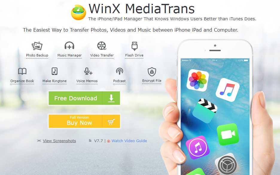 Alternative to iTunes For Mac - WinX MediaTrans