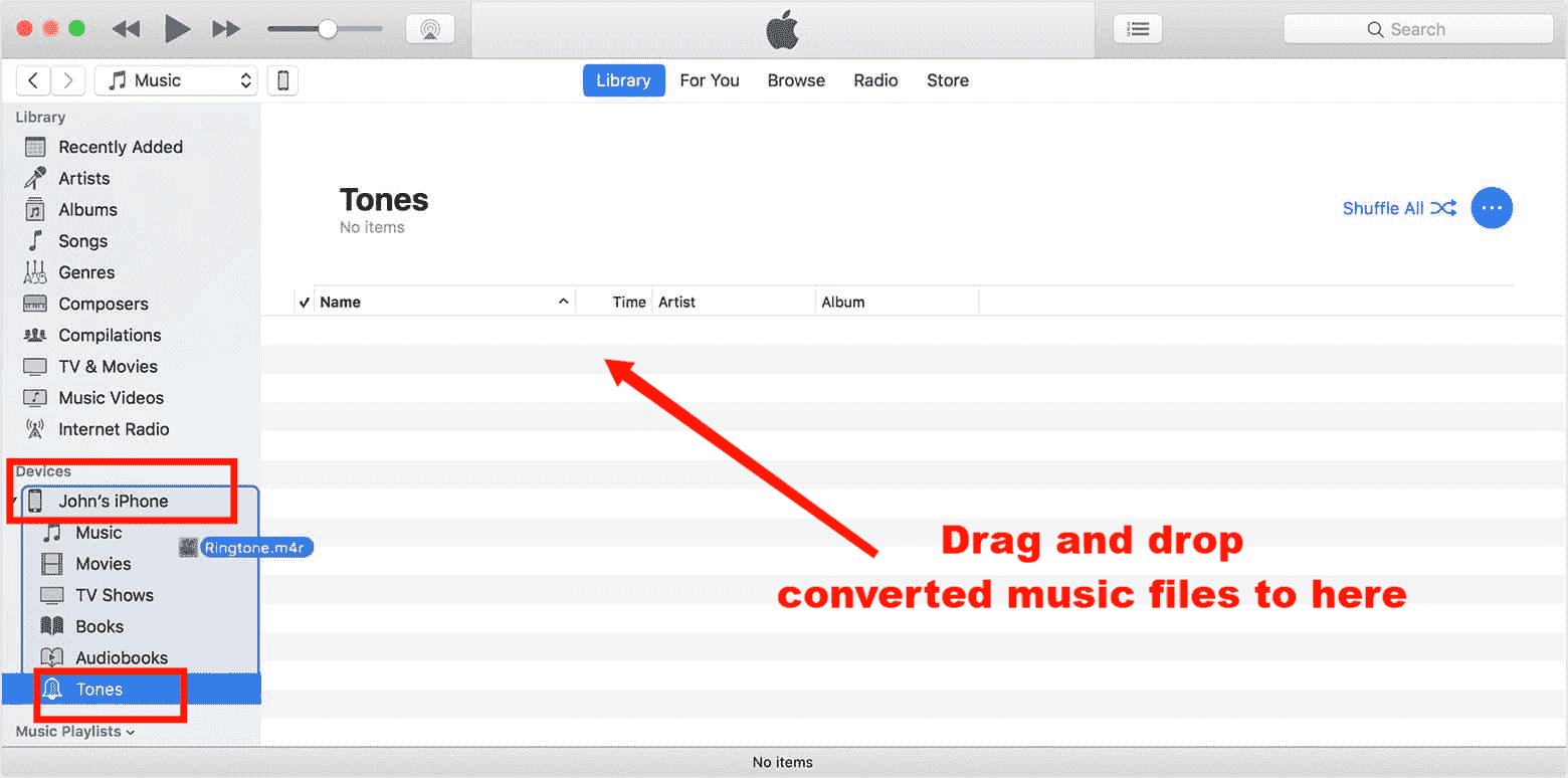 Drag And Drop Ringtone To Tones