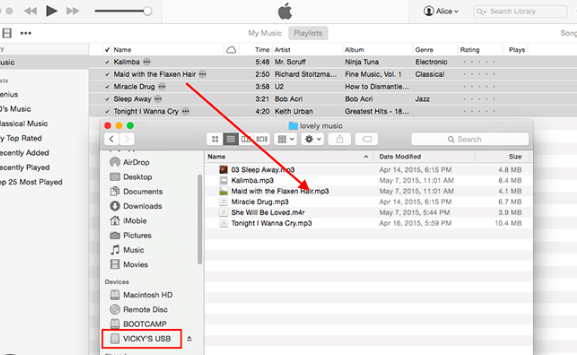 Export iTunes Music Songs to Your USB Drive