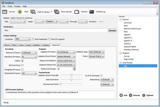 Convert M4V to MOV Using Handbrake