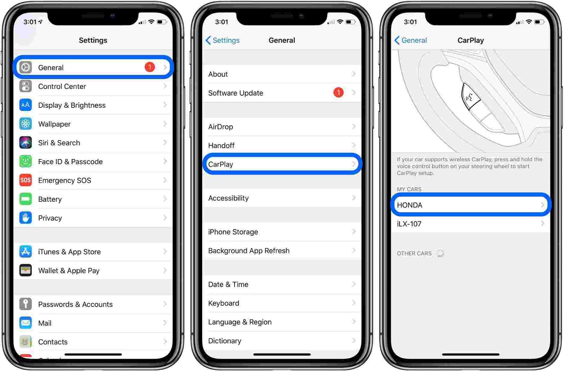 Carplay Settings On iPhone