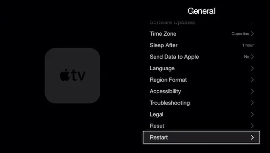 Reset Your Apple TV