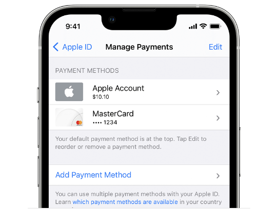 Add A Payment Method