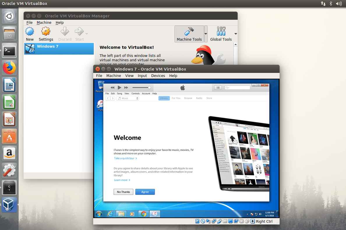 Get Itunes On Linux Via Virtualbox