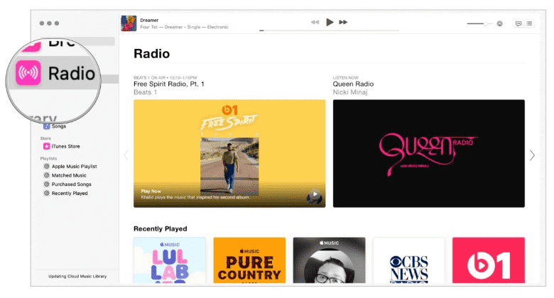 Apple Music Radio Using Mac