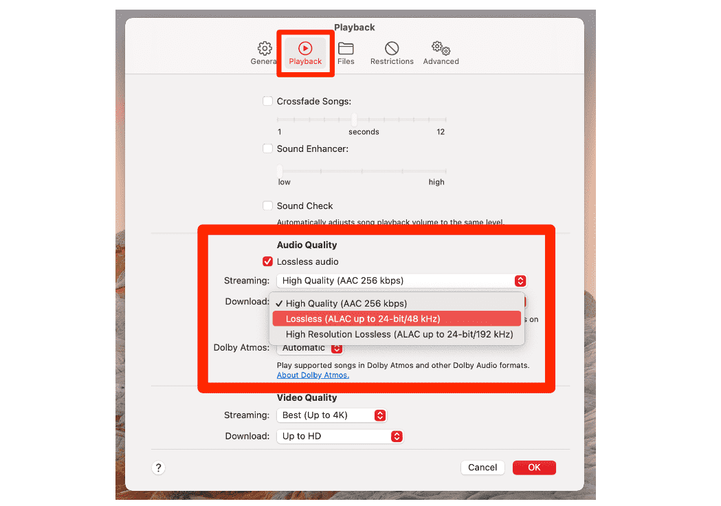 Music Quality Settings On Mac