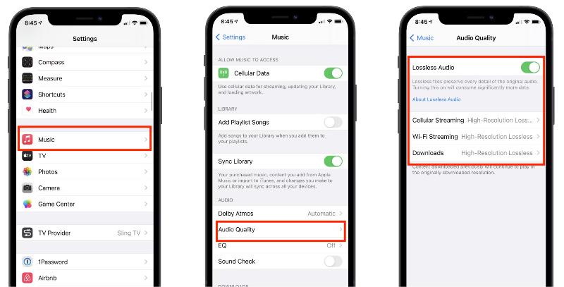 Apple Music Lossless On iPhone
