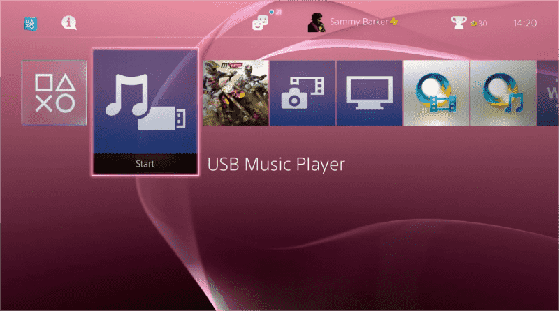 PS4 USB Music Player