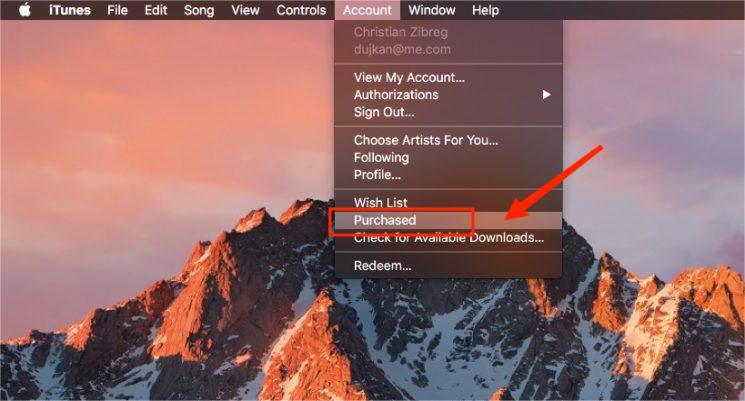 Download Purchased Music From iTunes On Mac
