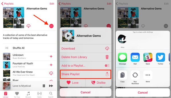 Share Playlists on Your iOS Device