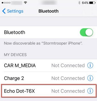 Stream Apple Music on Echo Dot through Bluetooth