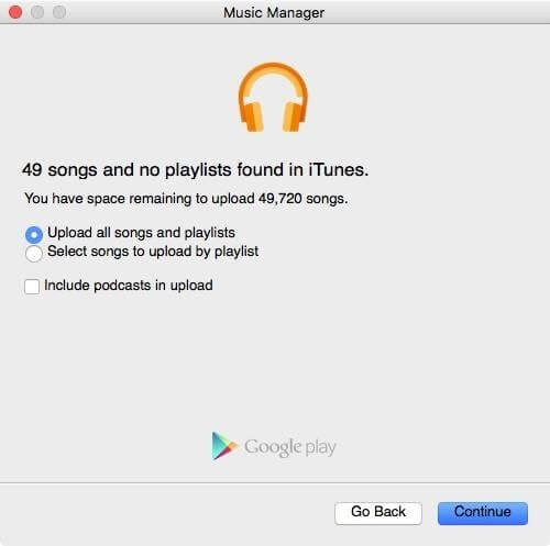 Sync iTunes Music with Google Play Music