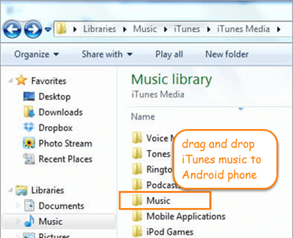 Transfer iTunes Playlist to Android via USB