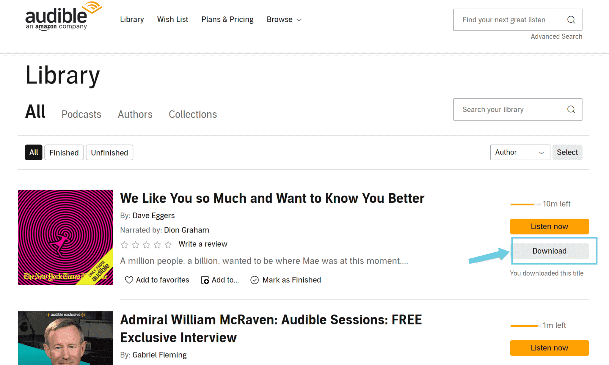 On Your Audible Account Download Audiobook