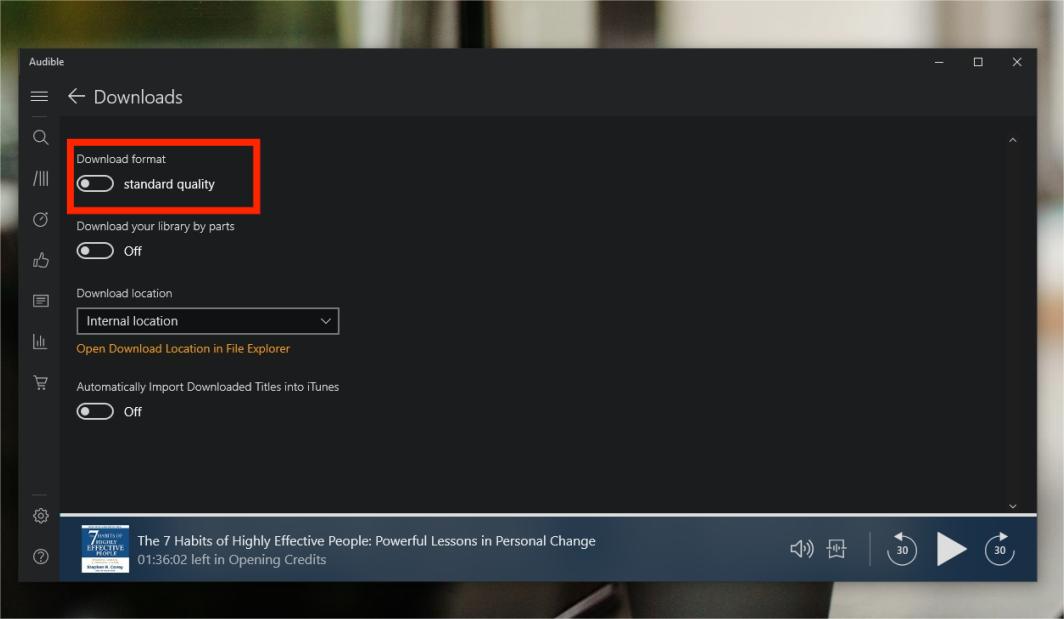 Audible Download Quality