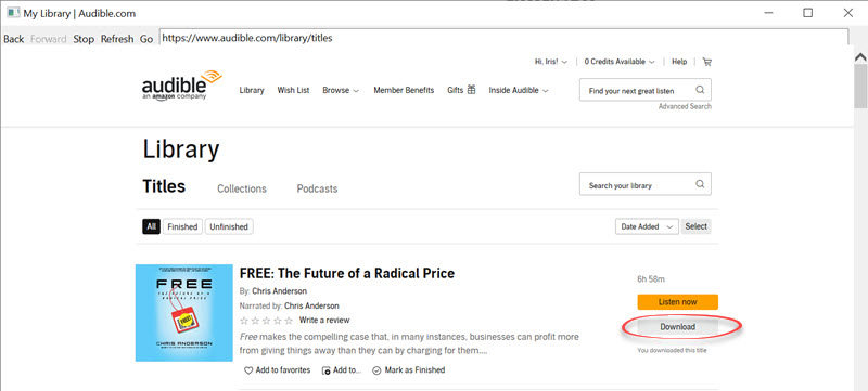 Download Audiobooks From Audible