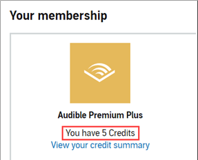 How To Get Credits On Audible