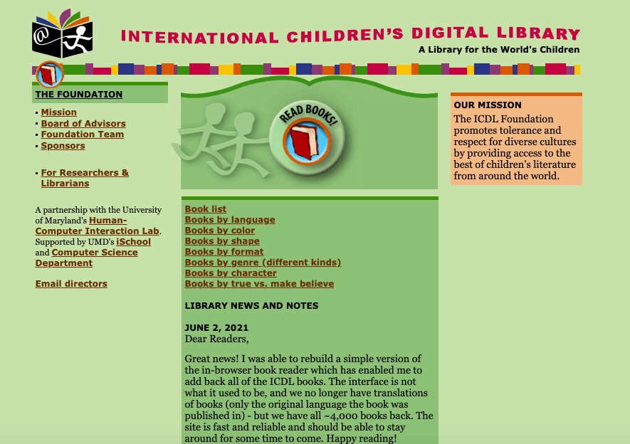 International Children’s Digital Library