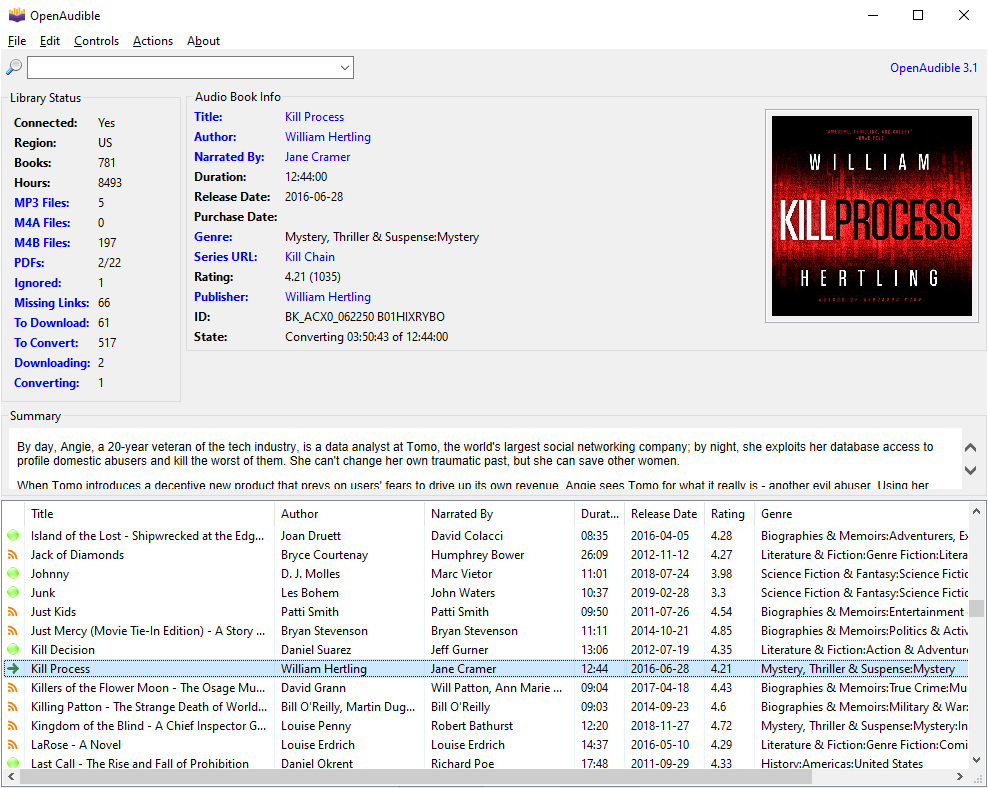 Open Audible Main Window