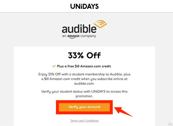 Redeem Your Audible Discount