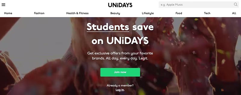 Create An Account On Unidays