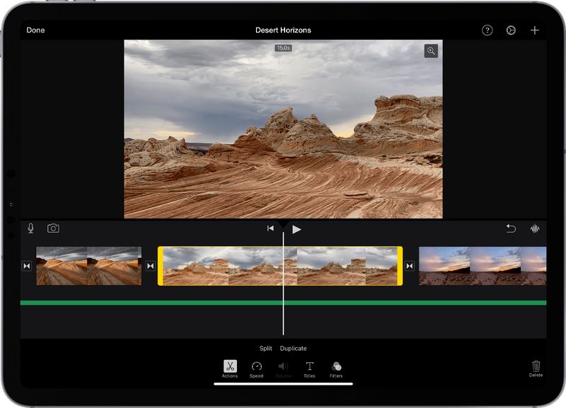 Openning iMovie to Add Apple Music 