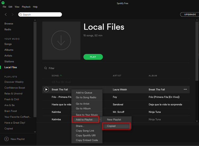 how to add itunes songs to spotify