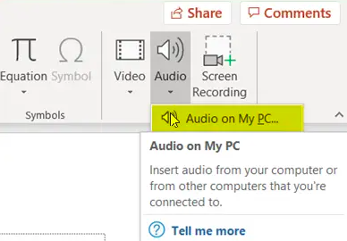 Adding the Converted Spotify Songs to PowerPoint Presentations