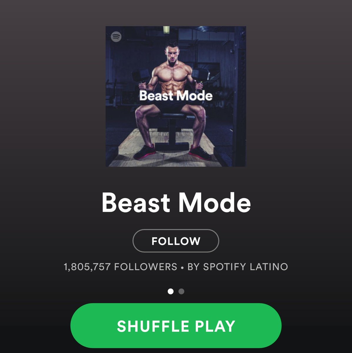 Beast Mode-Most Followed Spotify Playlists