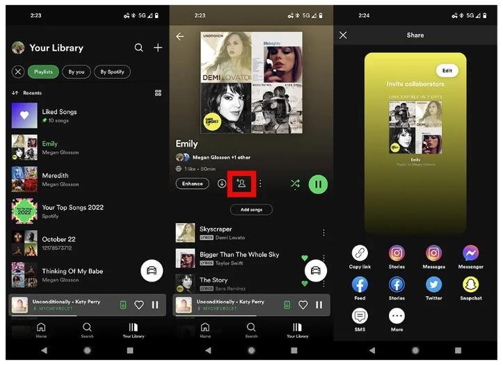 Create Collaborative Playlist On Mobile