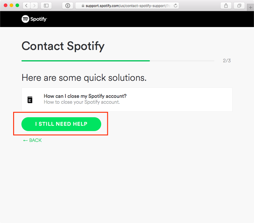 Contract Spotify Team