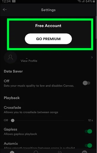 下载 Spotify 使用 Premium 在 Android 上播放音乐