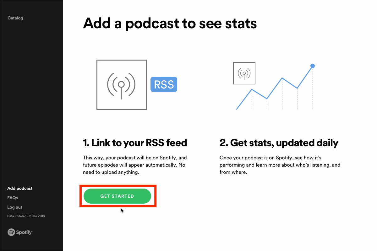 How To Upload A Podcast To Spotify - Get Started Podcast