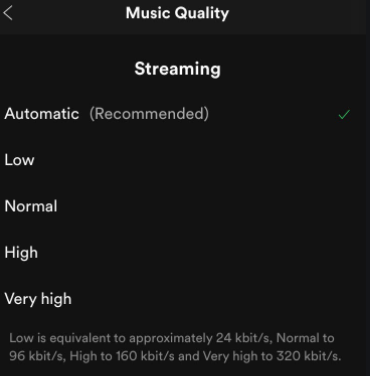 Set Up Spotify Bitrate On iPhone 