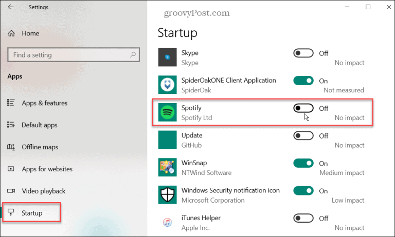 How To Stop Spotify From Opening On Windows 10